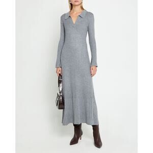 Caara Nicole Soft Knit Sweater Dress Long Sleeve Dark Gray Size Small NWT